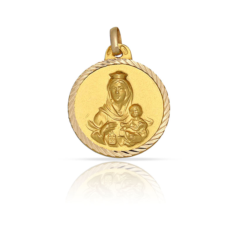 MEDALLA ORO 18KL V. DEL CARMEN - 18MM
