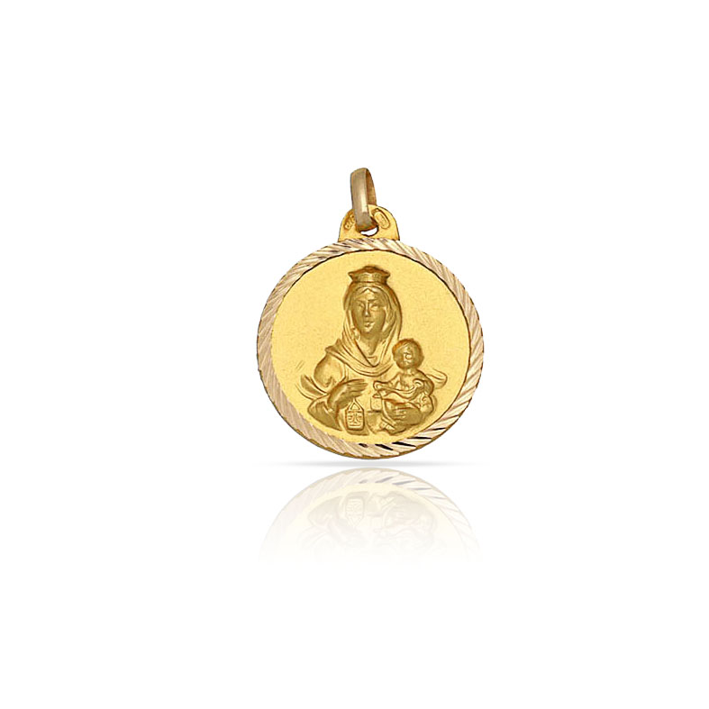 MEDALLA ORO 18KL V. DEL CARMEN - 14MM