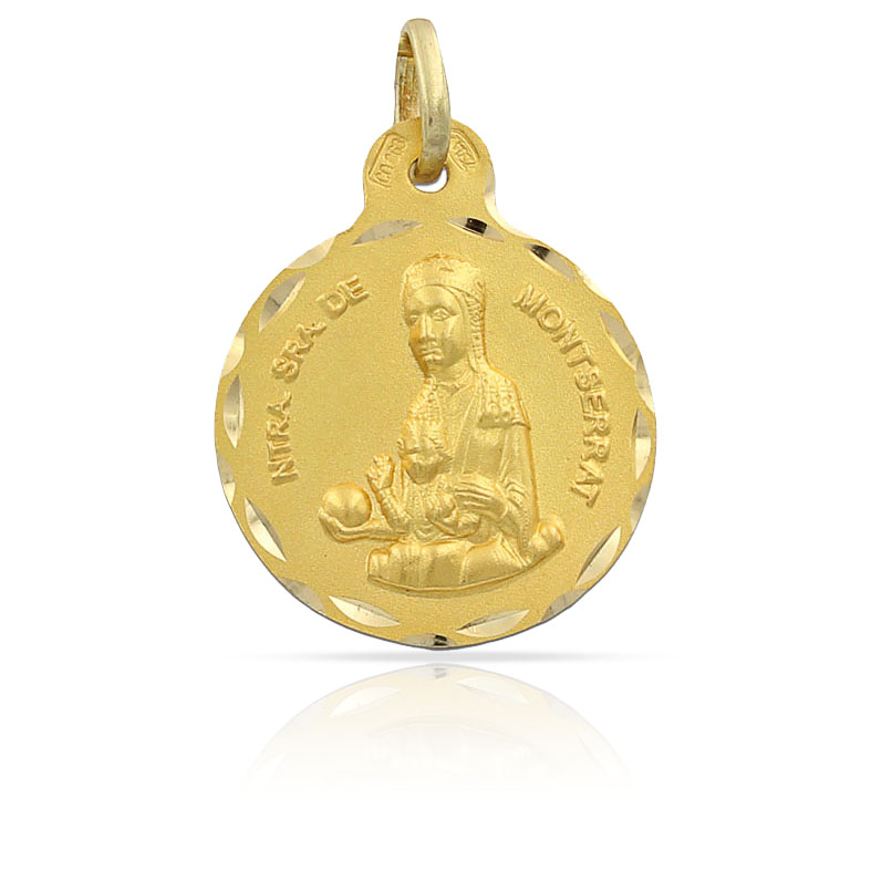 MEDALLA ORO 18KL V. DE MONTSERRAT - 15MM