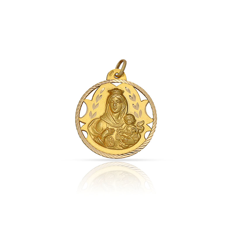 MEDALLA ORO 18KL V. DEL CARMEN - 16 MM