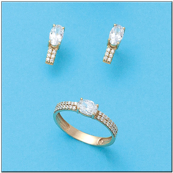 PENDIENTES ORO 18KL CIRCONITAS