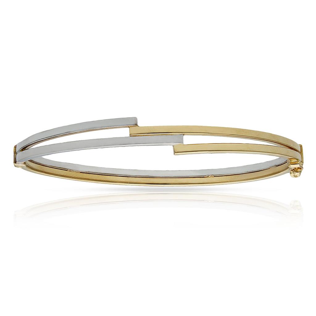 BRAZALETE ORO 18KL BICOLOR