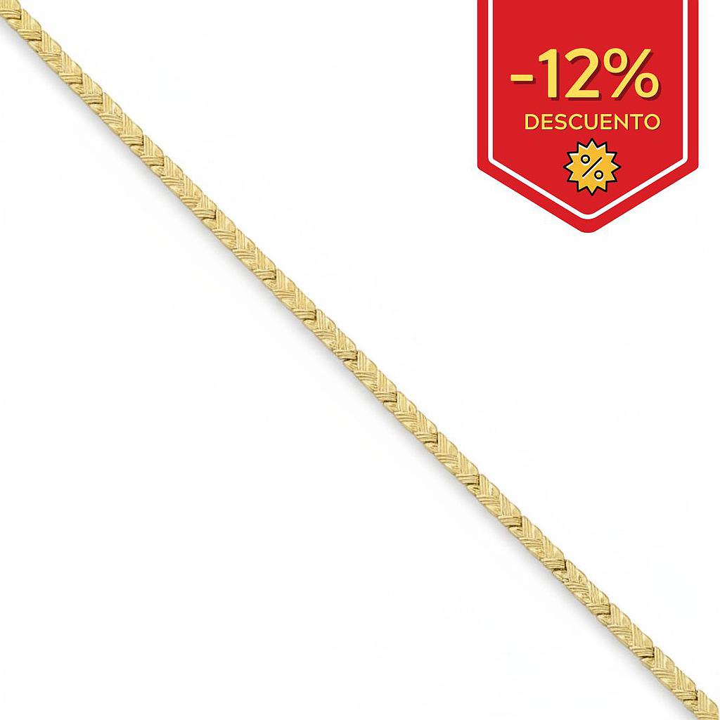 PULSERA TROQUELADA ORO 18KL