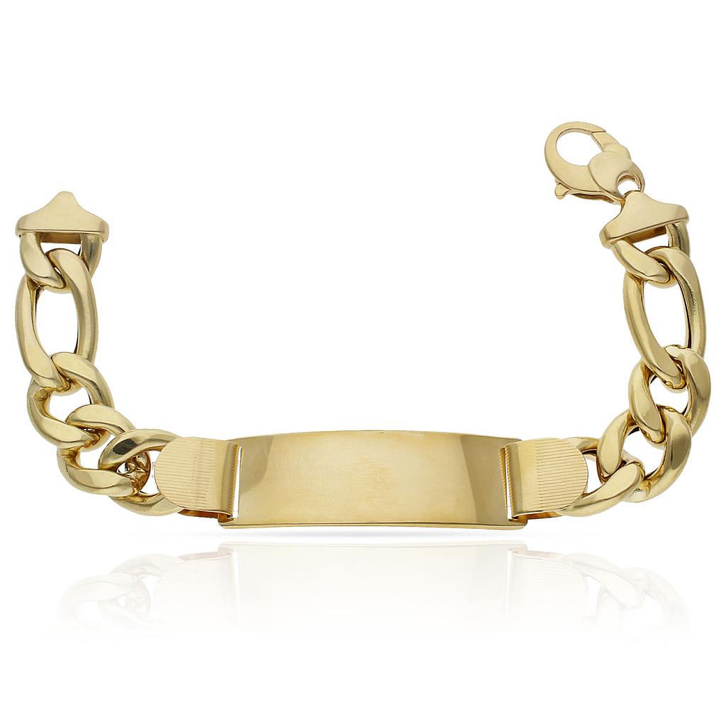 PULSERA ORO 18KL 3x1 PLACA