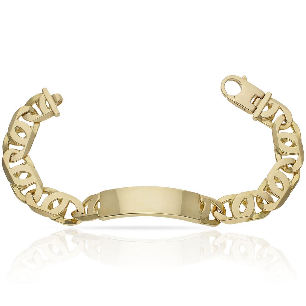 PULSERA ORO 18KL FUNDIDA PLACA