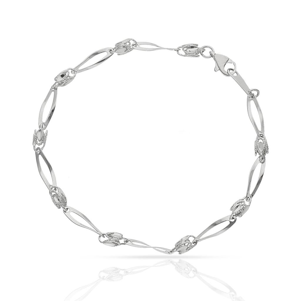 PULSERA ORO BLANCO 18KL