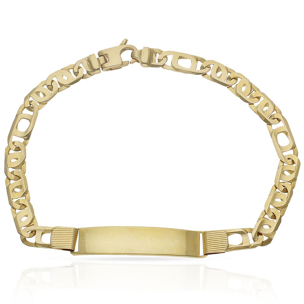 PULSERA ORO 18KL FUNDIDA PLACA