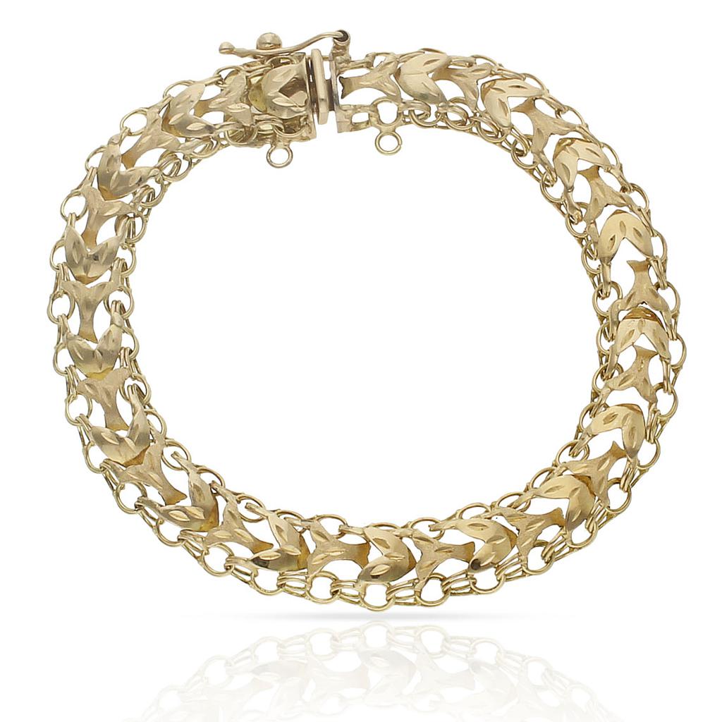 PULSERA PRINCESA ORO18KL 9MM