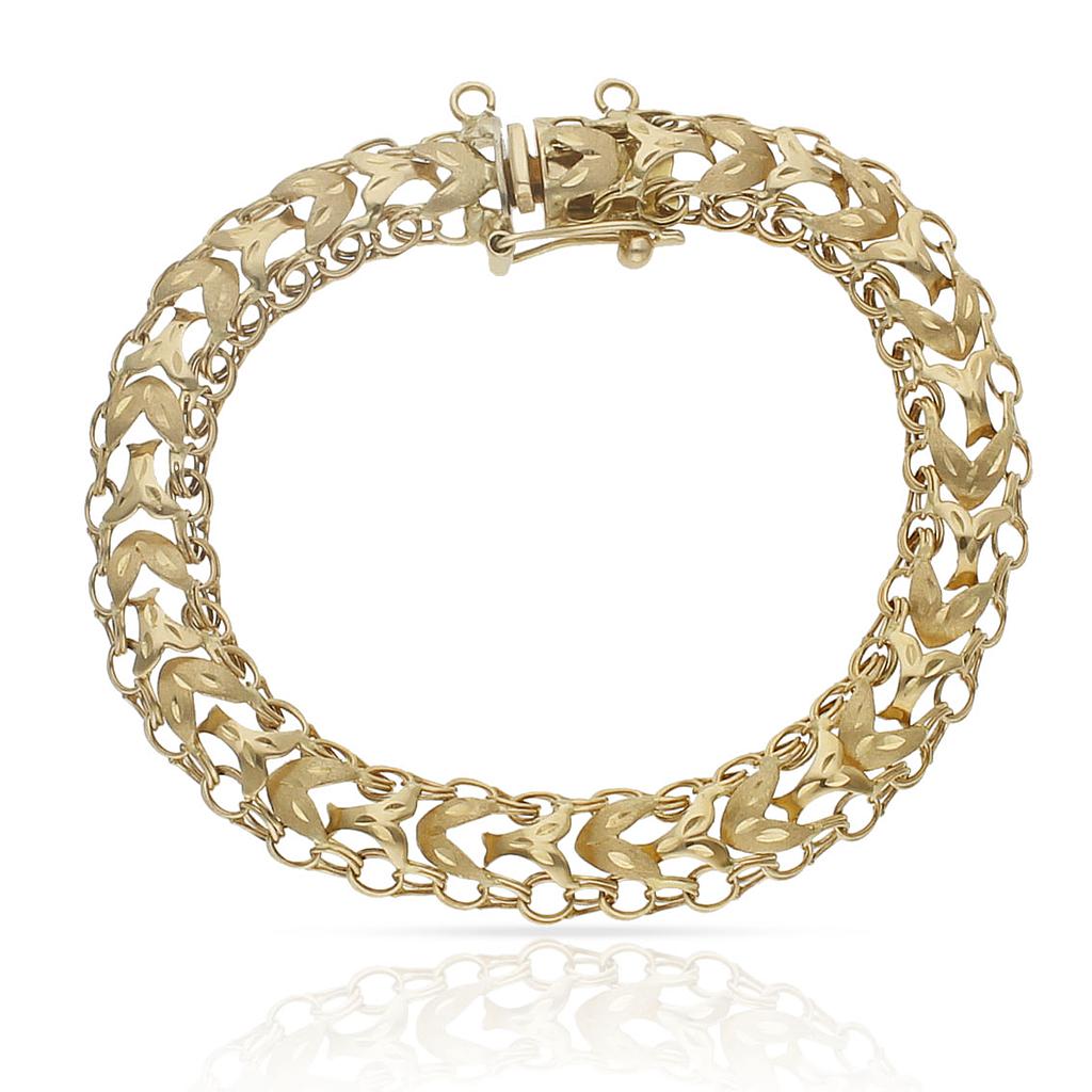 PULSERA ORO 18KL PRINCESA - 9MM