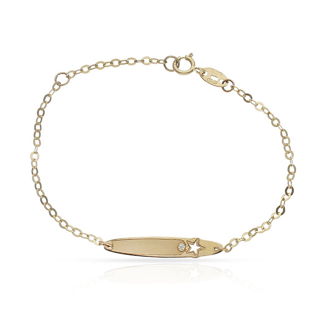 PULSERA ORO 18KL ESTRELLA CIRCONITA