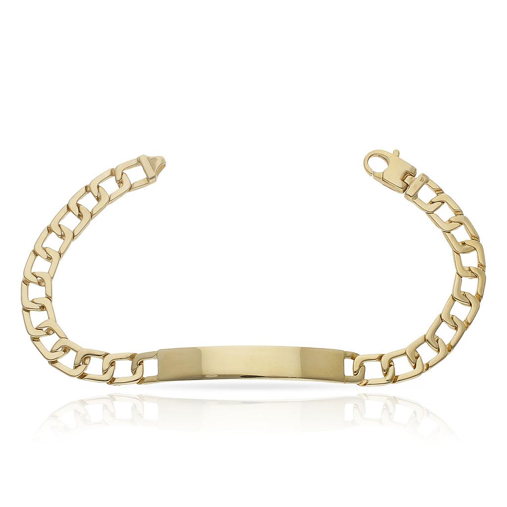 PULSERA ORO 18KL MACIZA PLACA