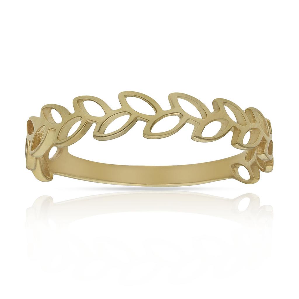 SORTIJA ORO 18KL HOJAS