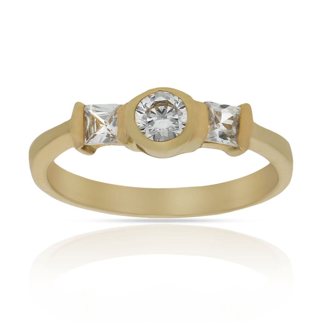 SORTIJA ORO 18KL CIRCONITAS