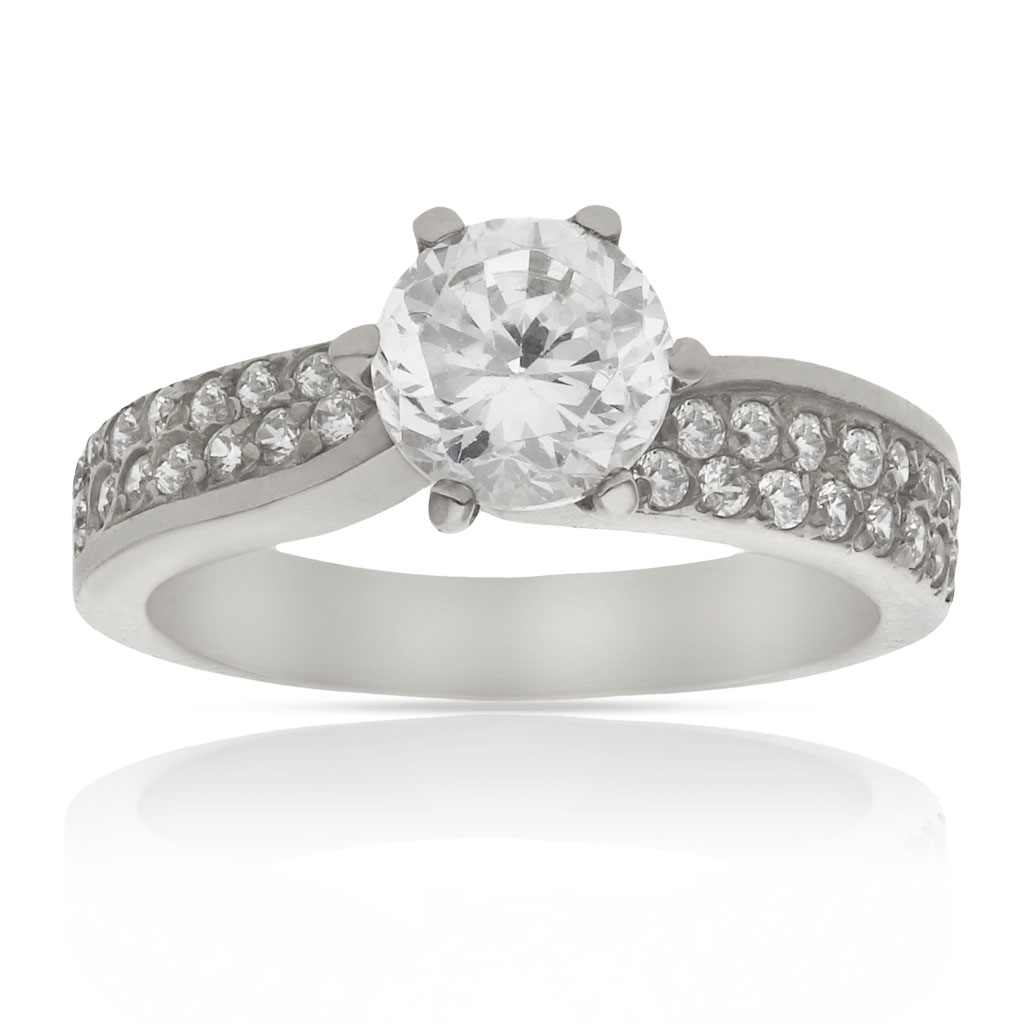 SORTIJA ORO BLANCO 18KL CIRCONITAS