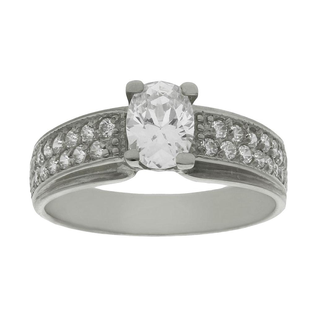 SORTIJA ORO BLANCO 18KL CIRCONITAS