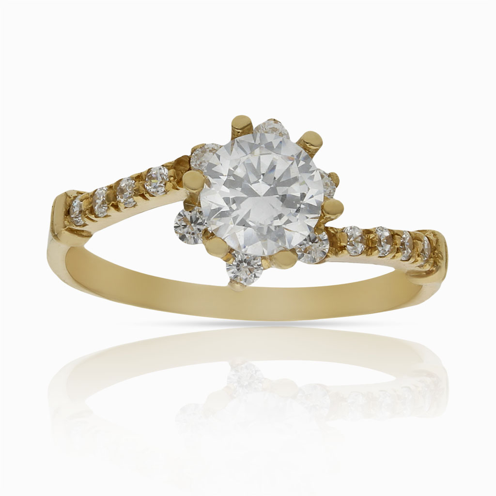 SORTIJA ORO 18KL CIRCONITAS