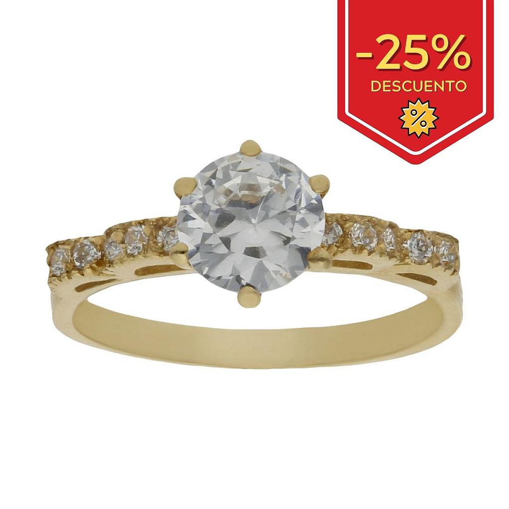 SORTIJA ORO 18KL CIRCONITAS