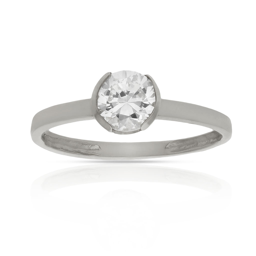 SORTIJA ORO BLANCO 18KL CIRCONITA