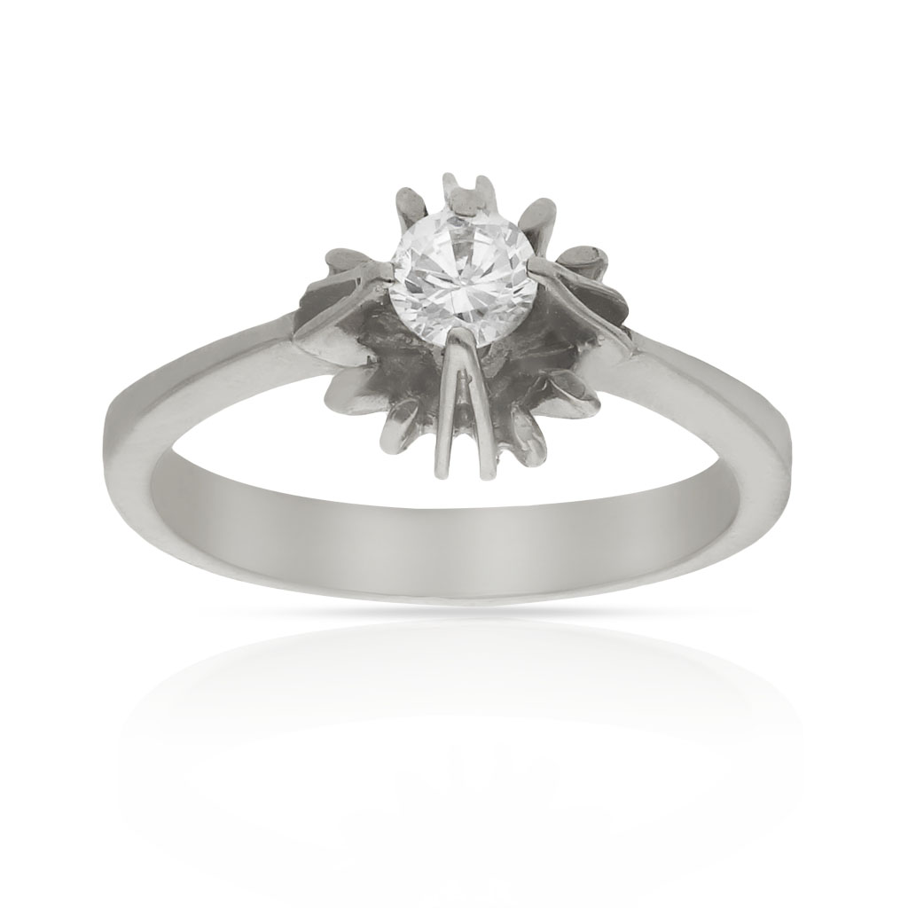 SORTIJA ORO BLANCO 18KL CIRCONITA