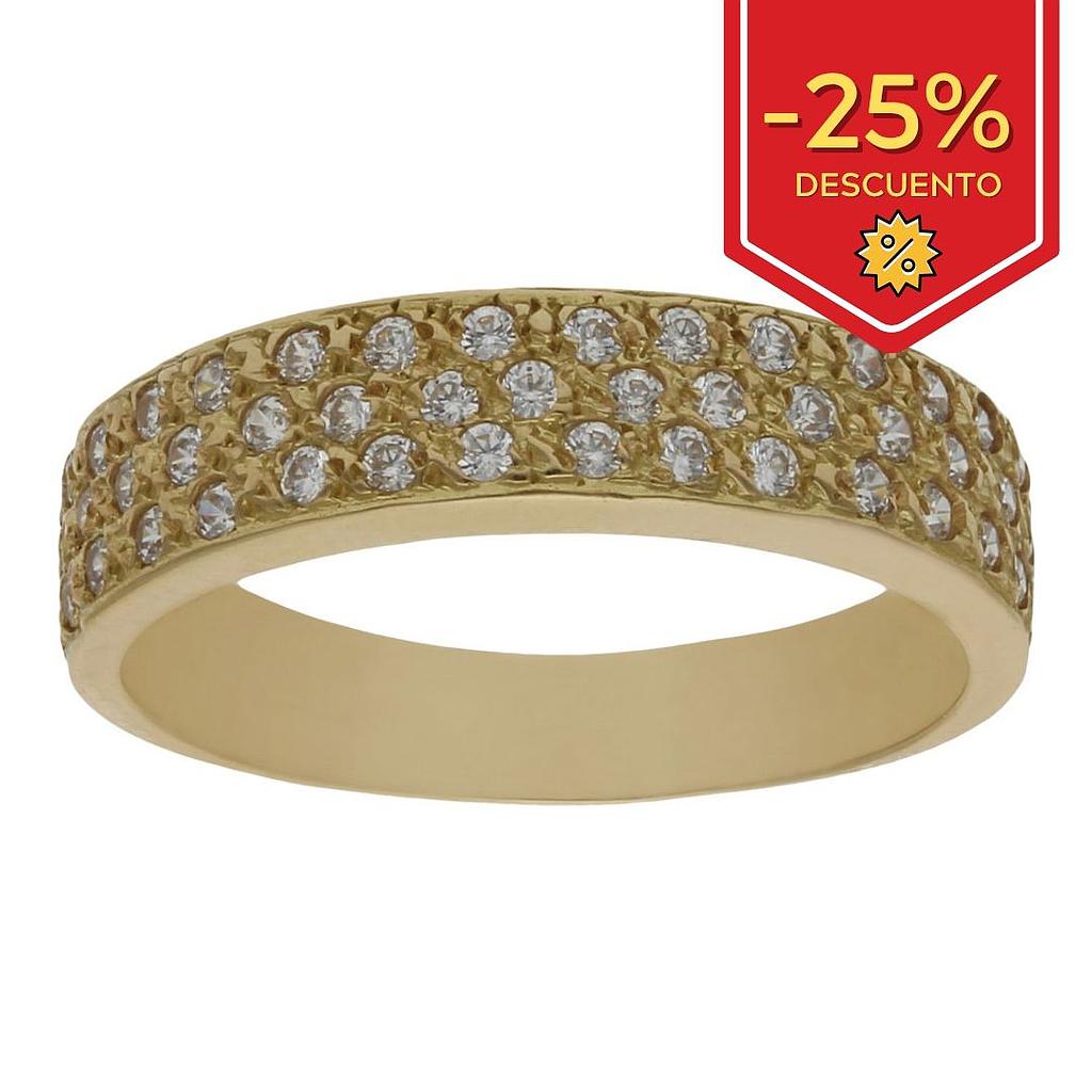 SORTIJA ORO 18KL CIRCONITAS