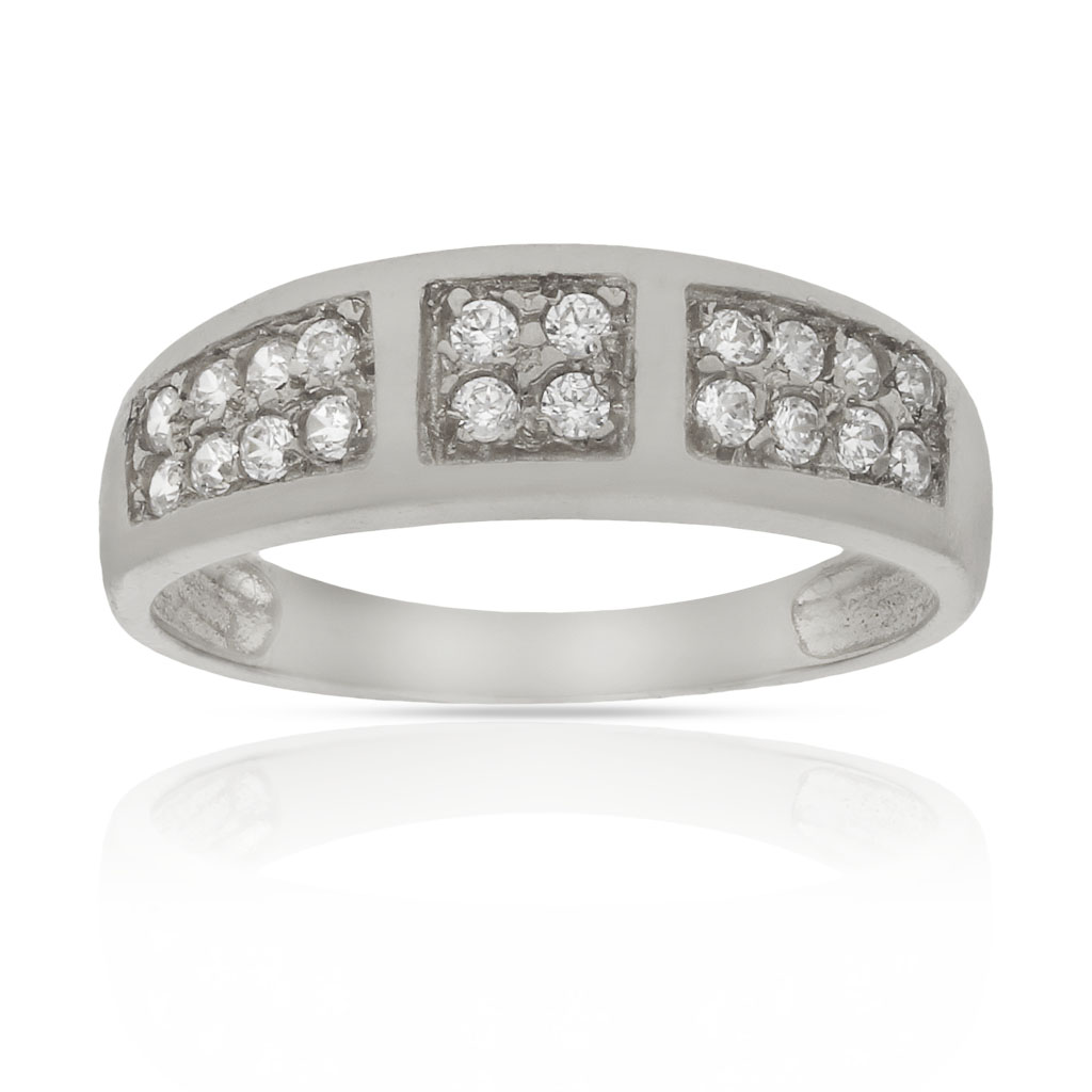 SORTIJA ORO BLANCO 18KL CIRCONITAS