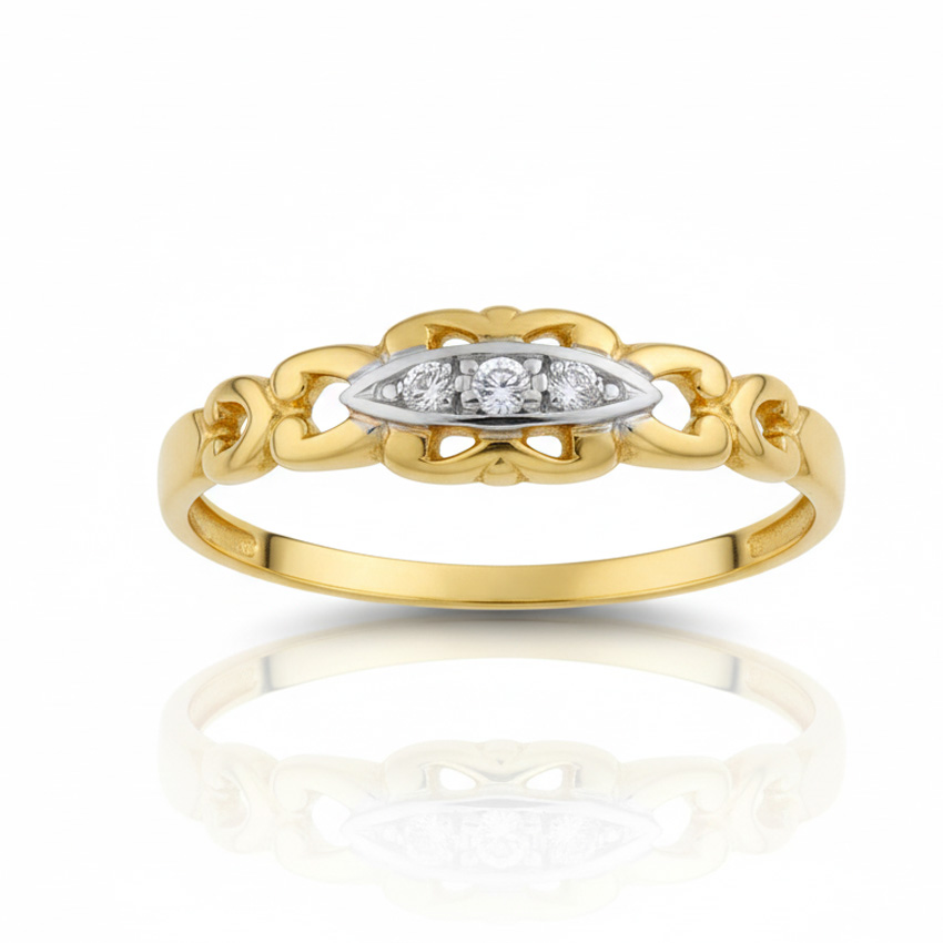 SORTIJA ORO 18KL CIRCONITAS