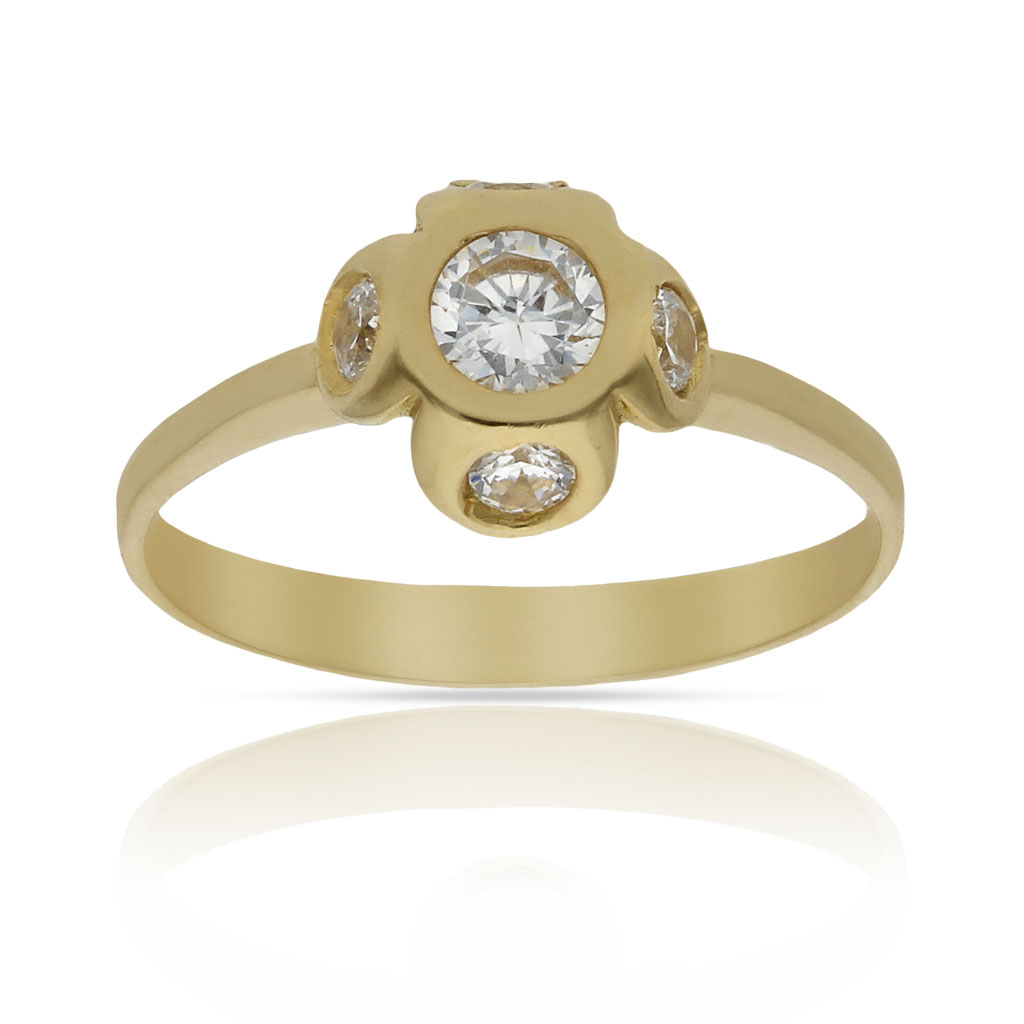 SORTIJA ORO 18KL CIRCONITAS