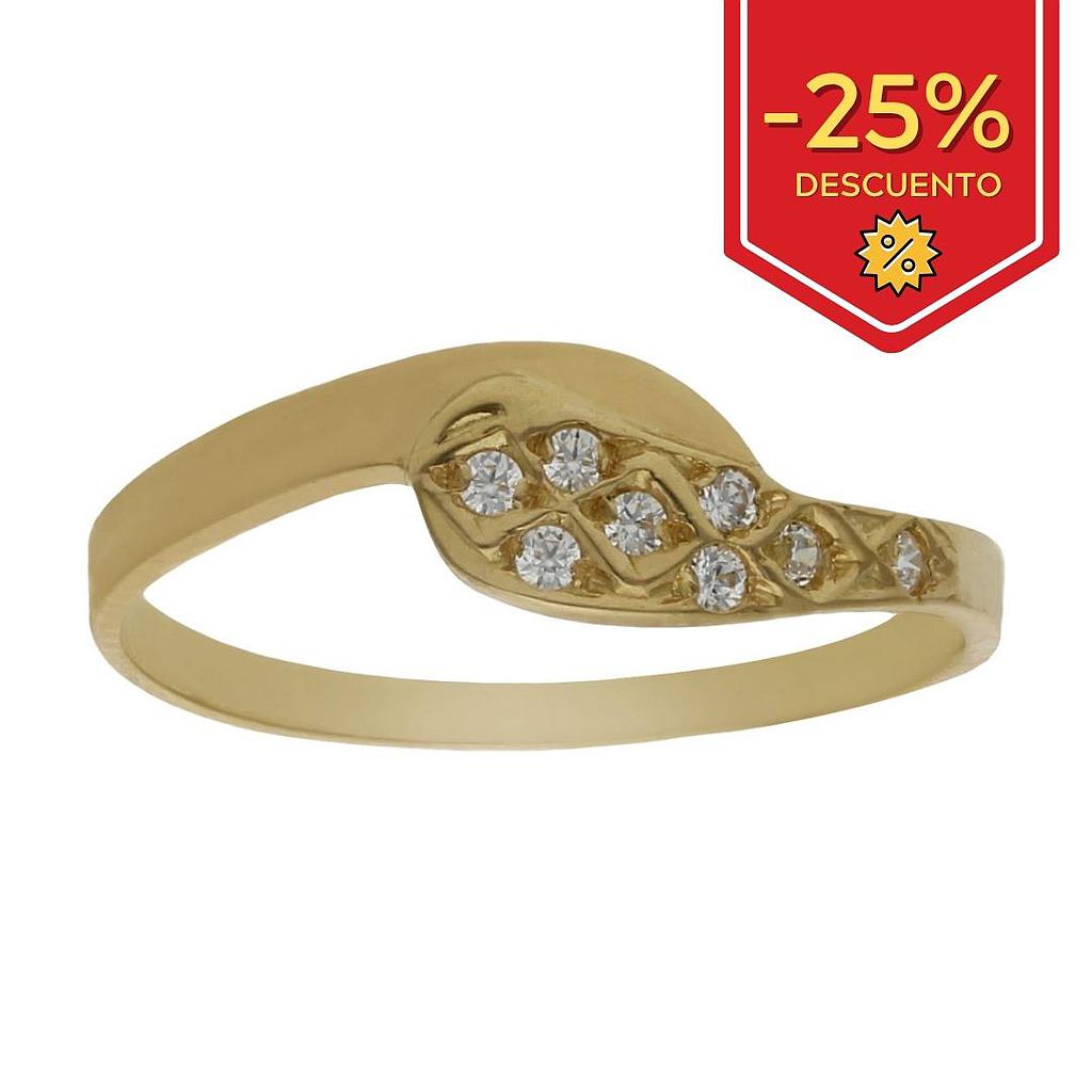 SORTIJA ORO 18KL CIRCONITAS