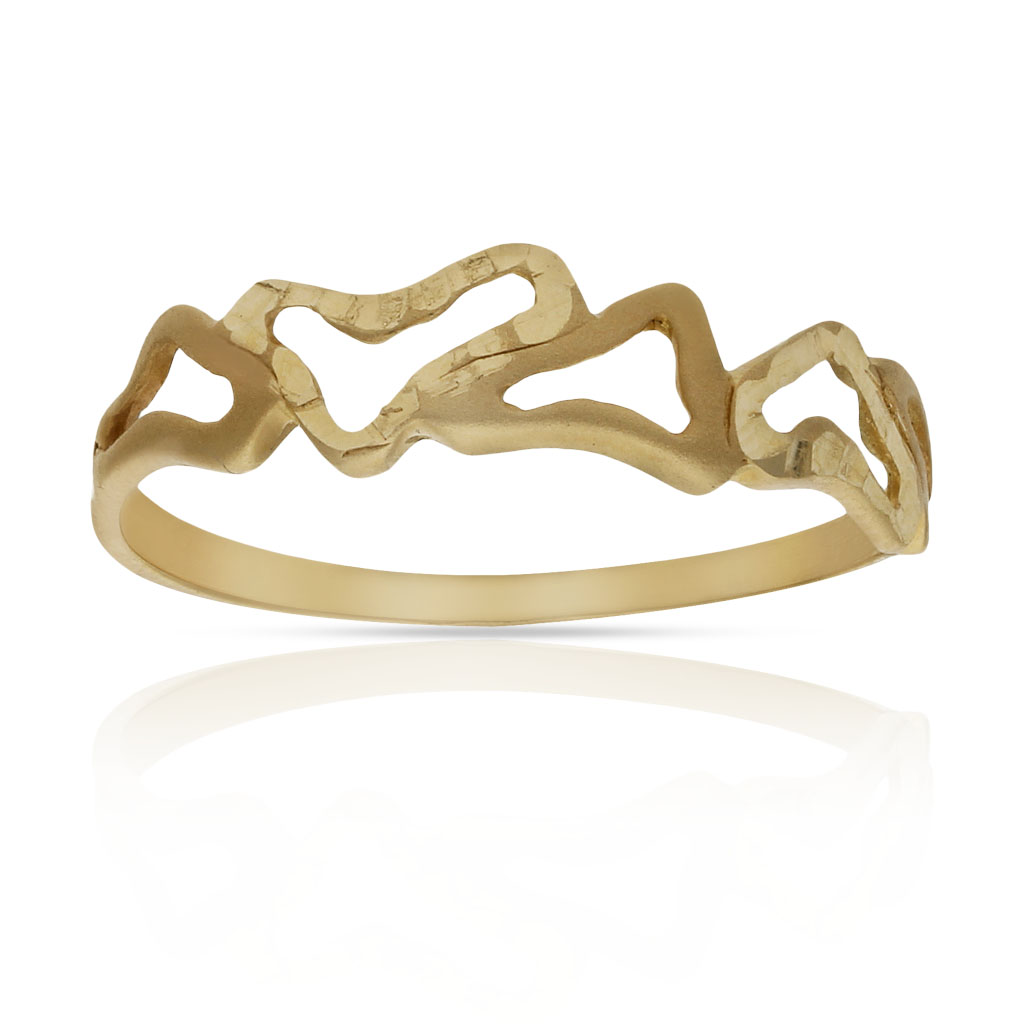 SORTIJA ORO 18KL CORAZONES