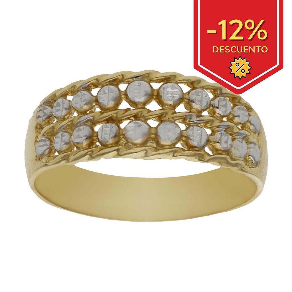 SORTIJA BICOLOR ORO 18KL 