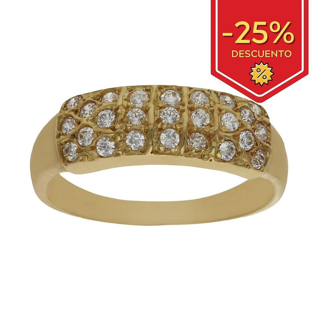 SORTIJA ORO 18KL CIRCONITAS