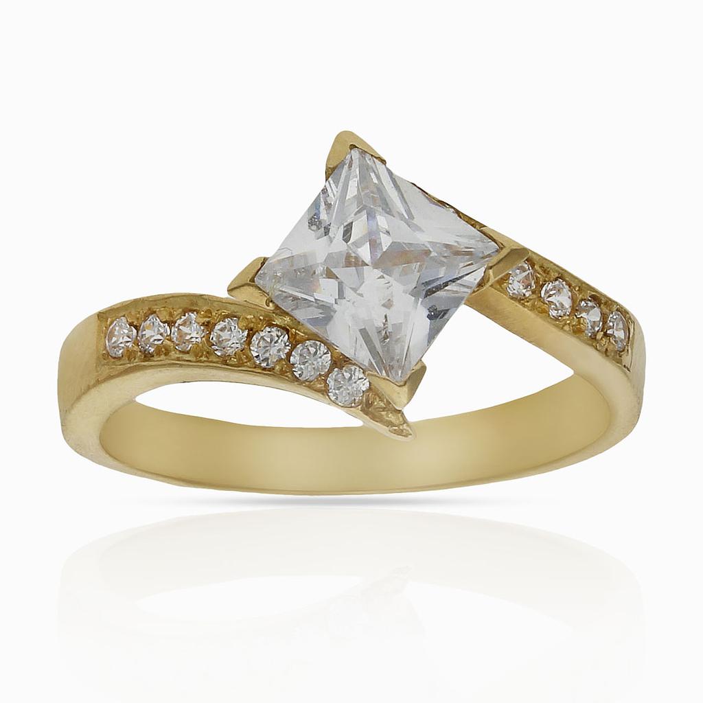 SORTIJA ORO 18KL CIRCONITAS