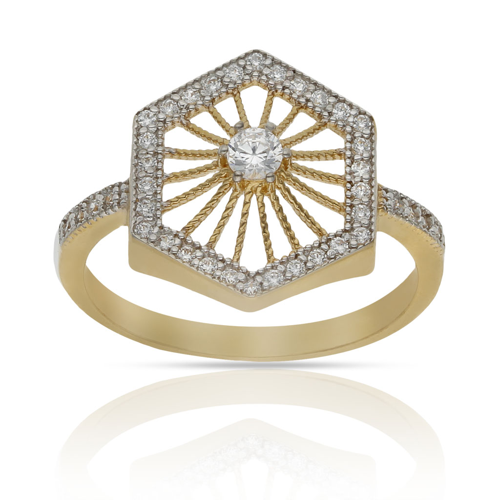 SORTIJA ORO 18KL CIRCONITAS