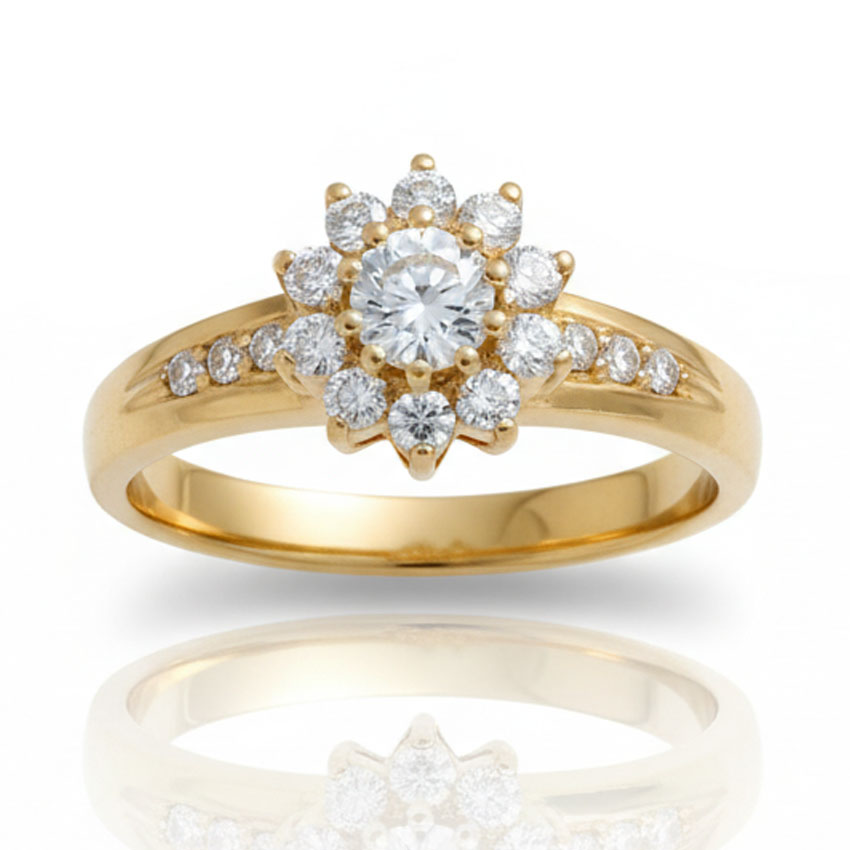 SORTIJA ORO 18KL CIRCONITAS