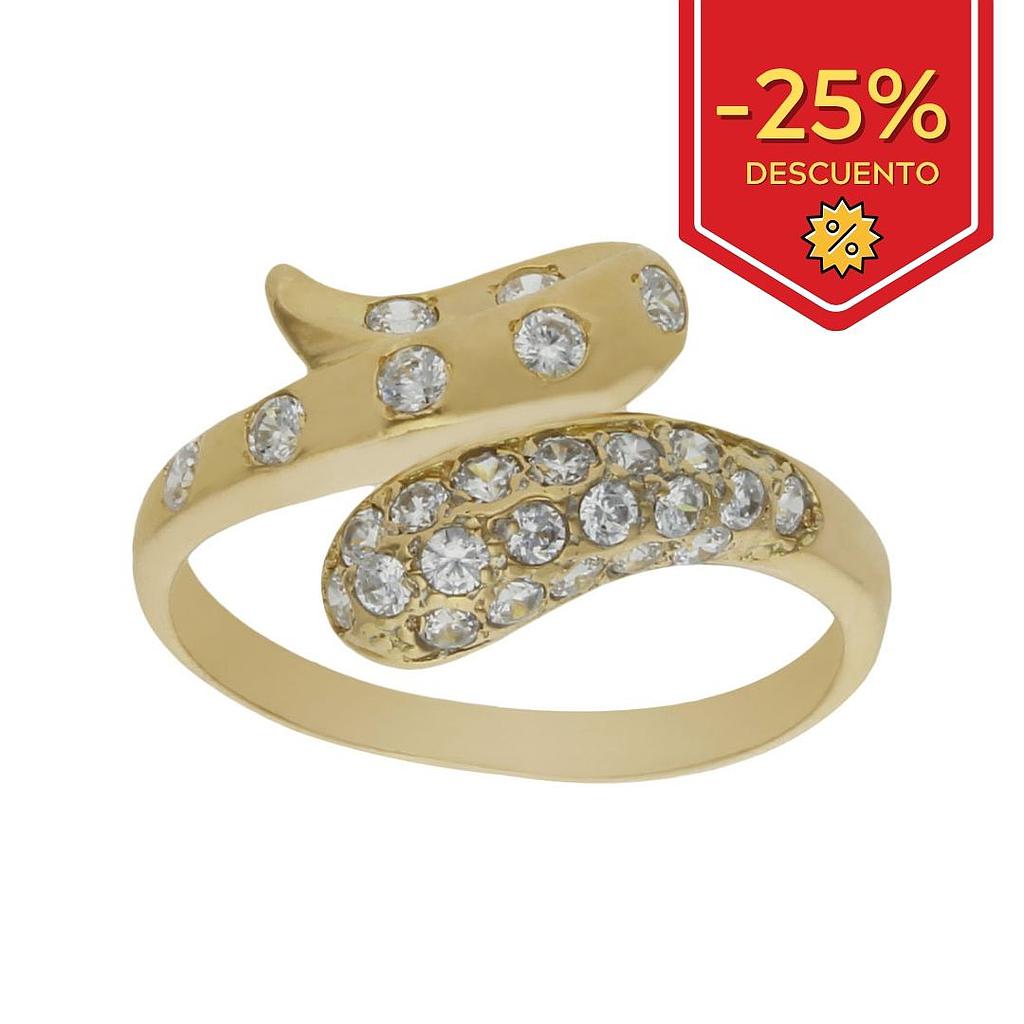 SORTIJA ORO 18KL CIRCONITAS