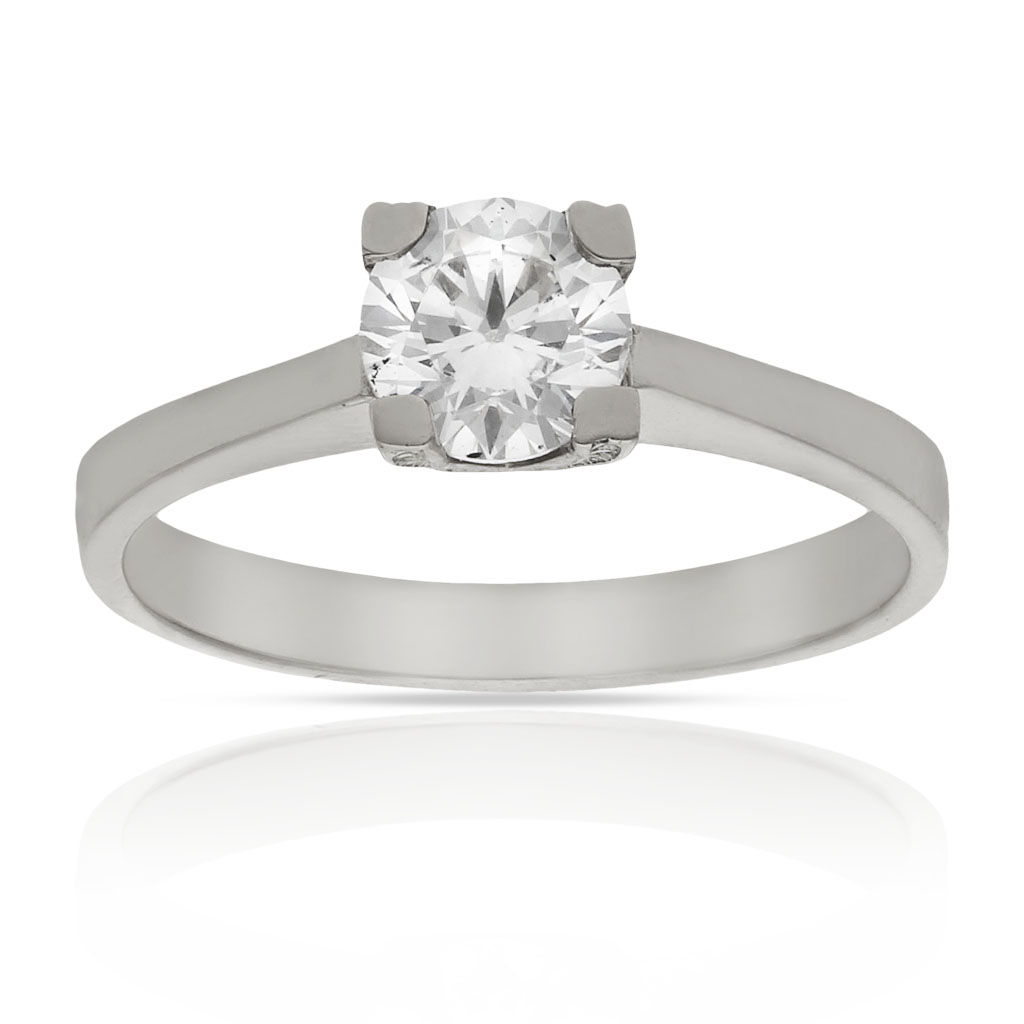 SORTIJA ORO BLANCO 18KL CIRCONITA