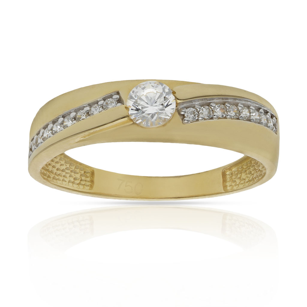 SORTIJA ORO 18KL CIRCONITAS