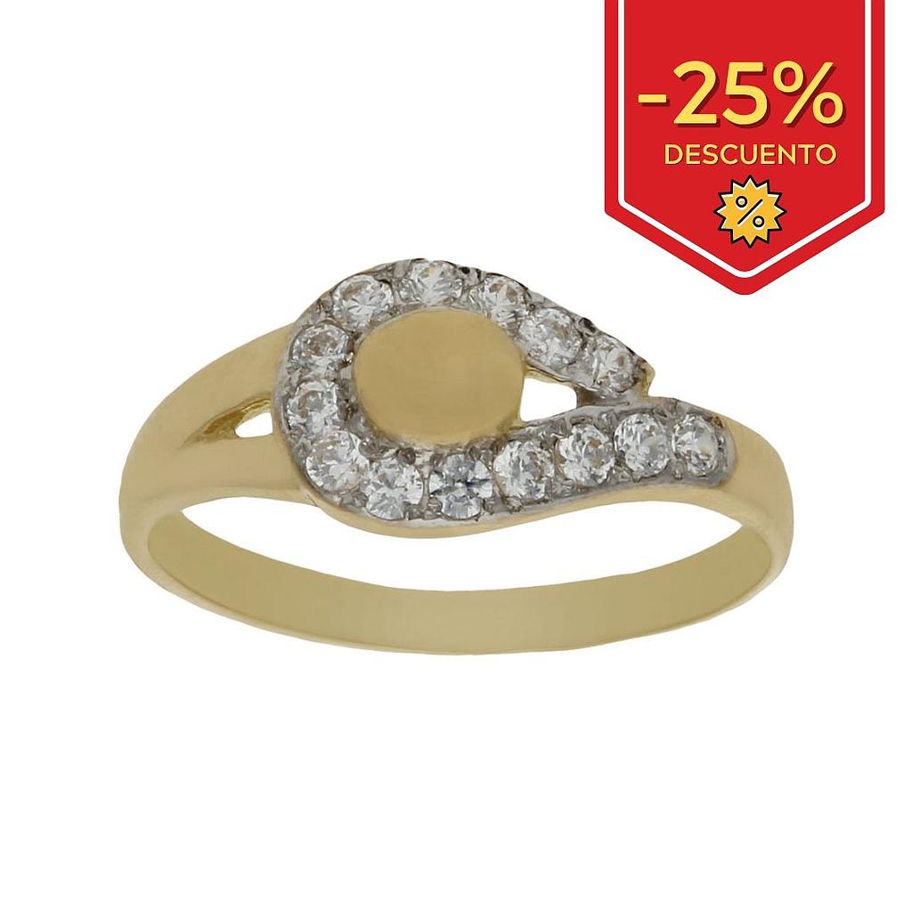 SORTIJA ORO 18KL CIRCONITAS