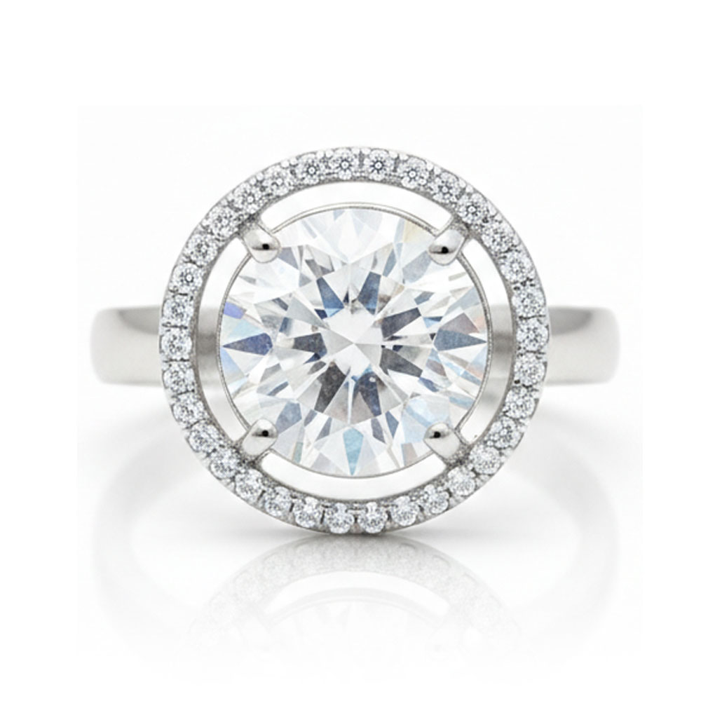 SORTIJA ORO BLANCO 18KL CIRCONITAS