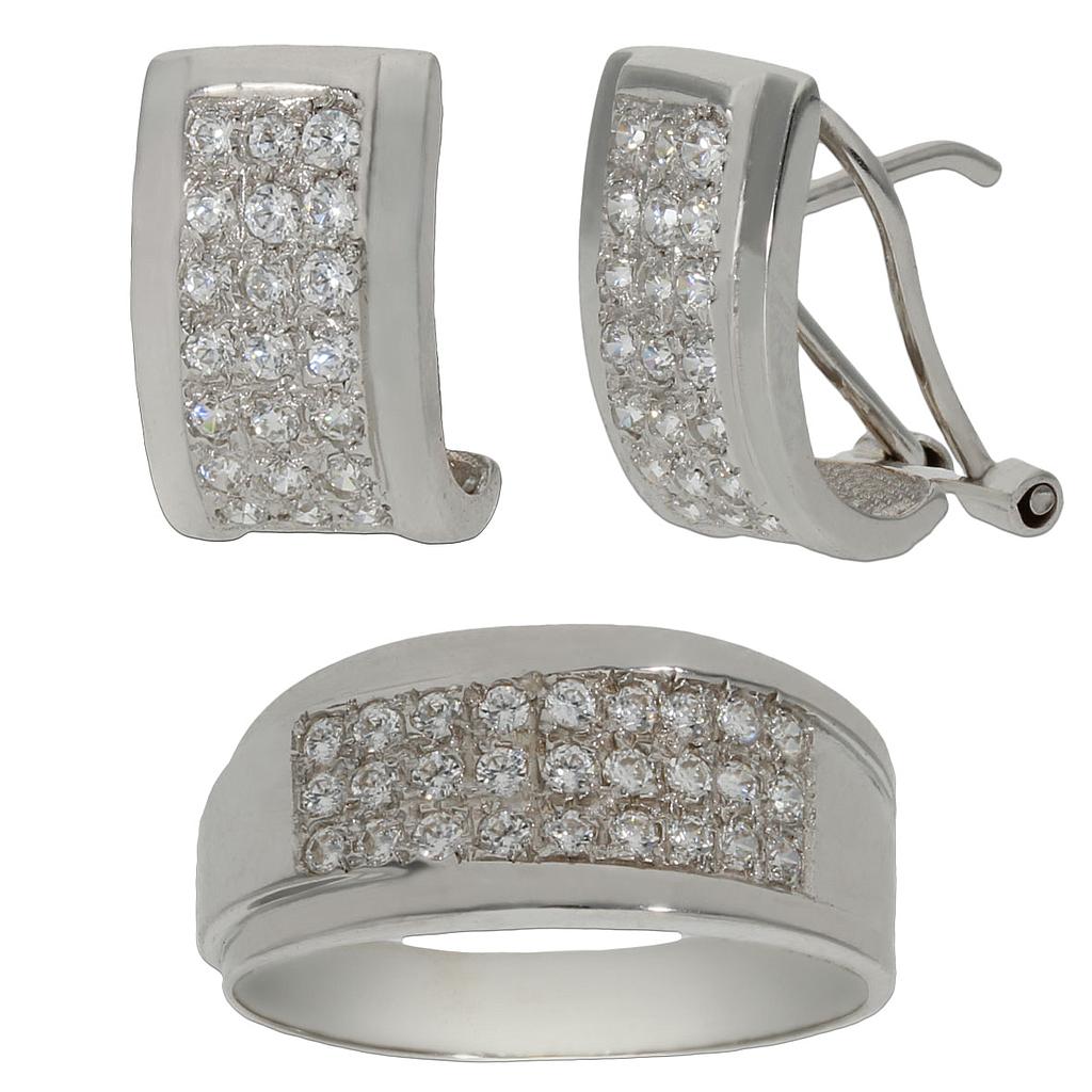 SORTIJA ORO BLANCO 18KL CIRCONITAS