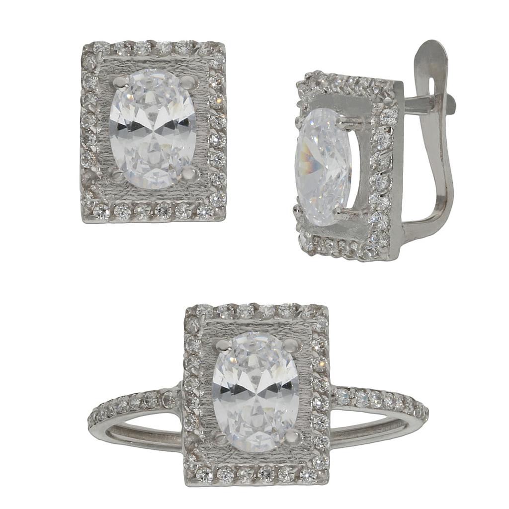 SORTIJA ORO BLANCO 18KL CIRCONITAS