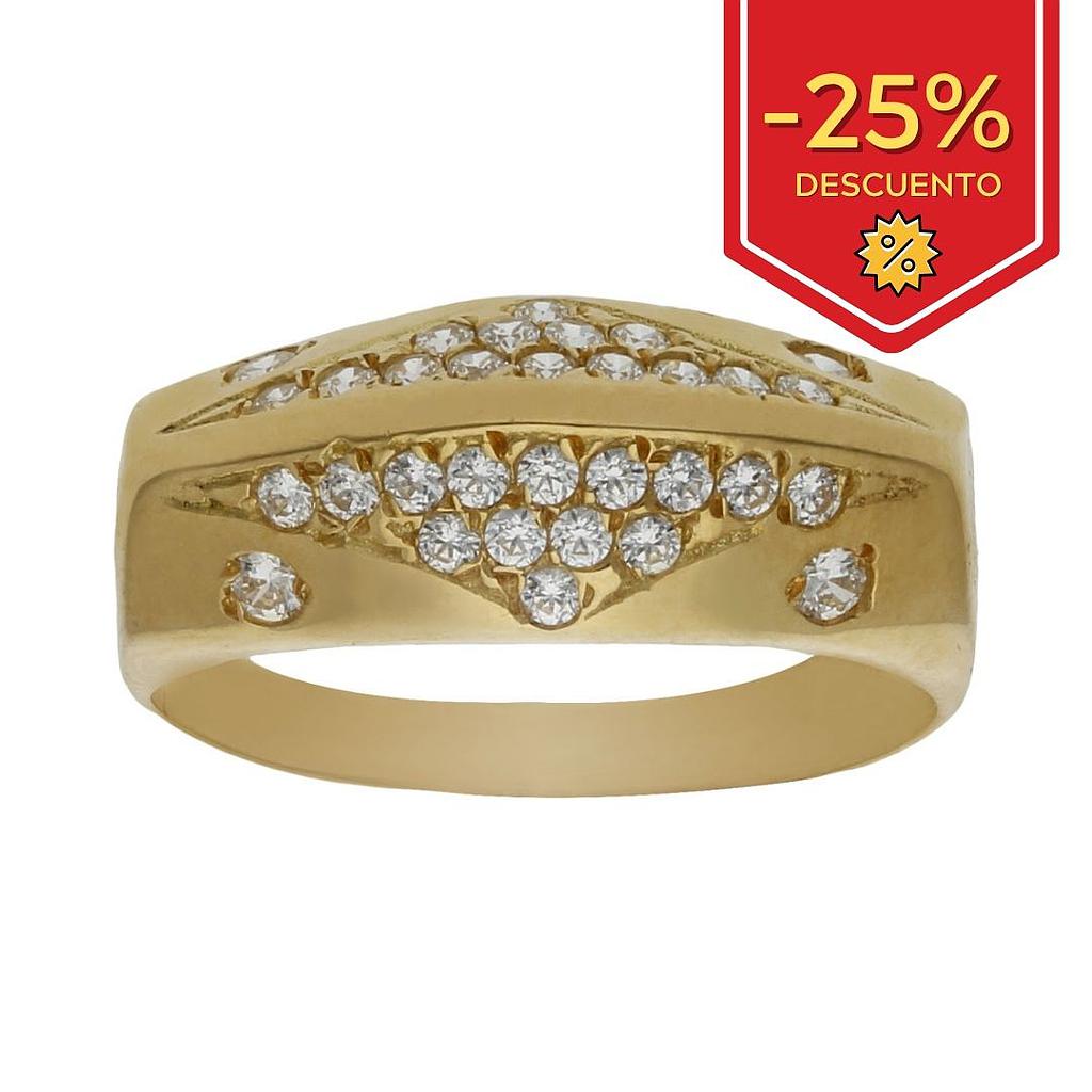 SORTIJA ORO 18KL CIRCONITAS