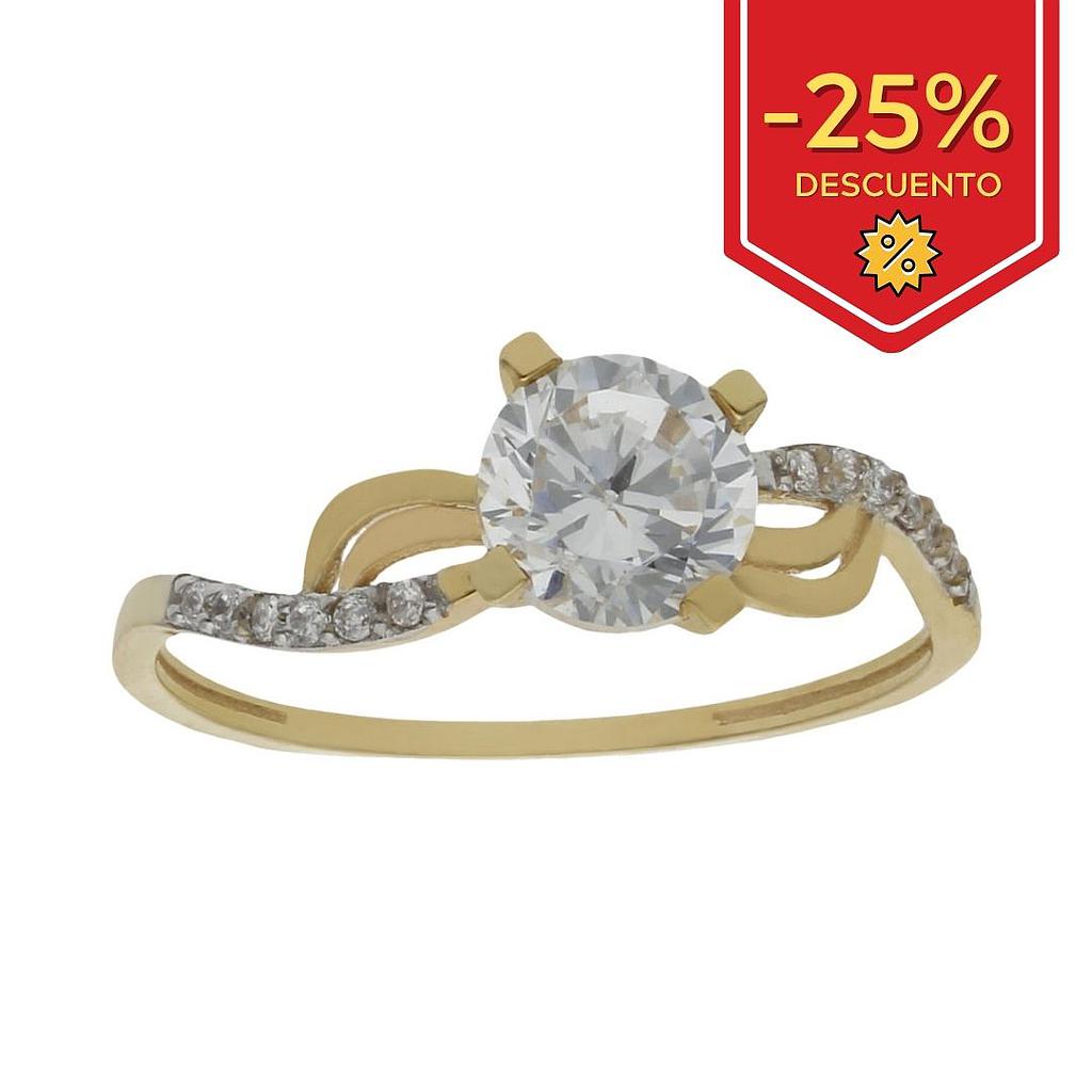 SORTIJA ORO 18KL CIRCONITAS