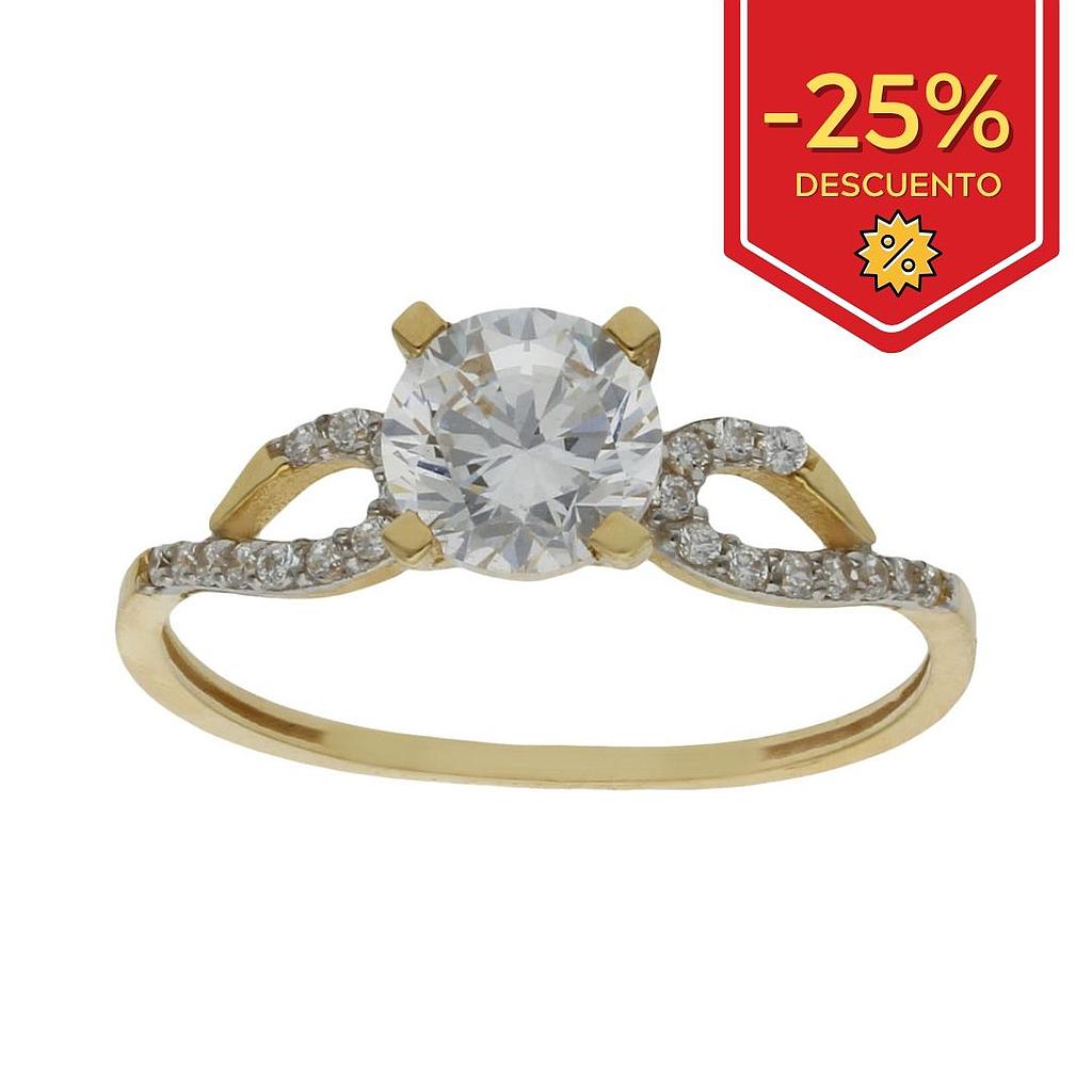 SORTIJA ORO 18KL CIRCONITAS