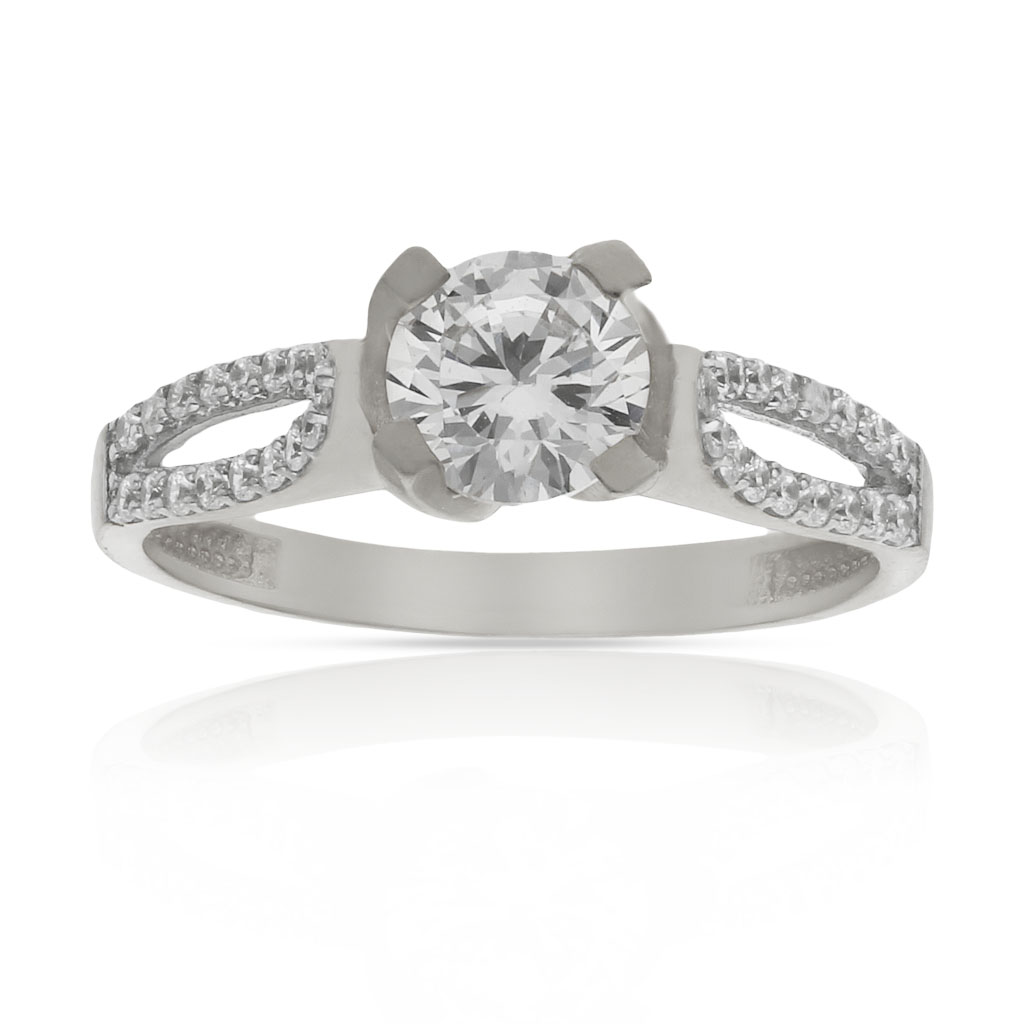 SORTIJA ORO BLANCO 18KL CIRCONITAS