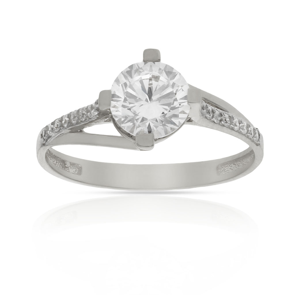 SORTIJA ORO BLANCO 18KL CIRCONITAS