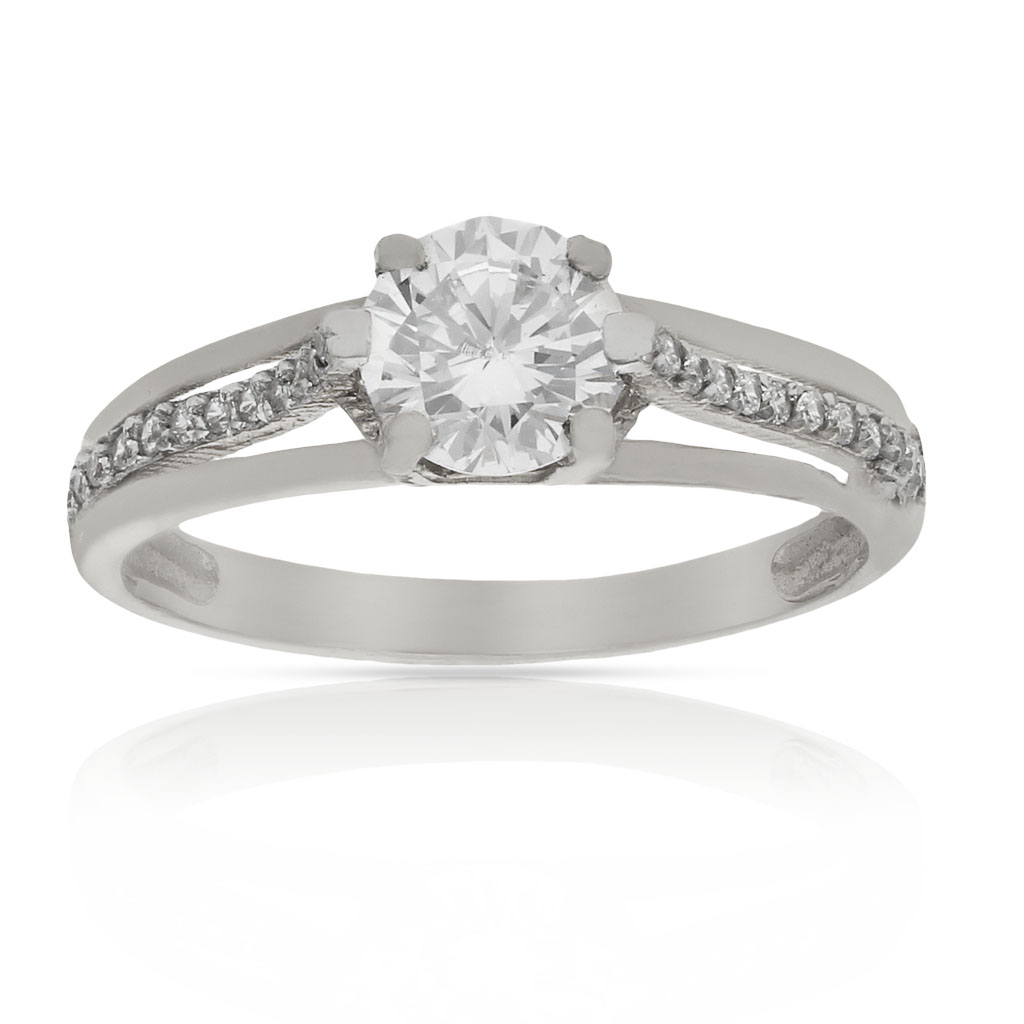 SORTIJA ORO BLANCO 18KL CIRCONITAS