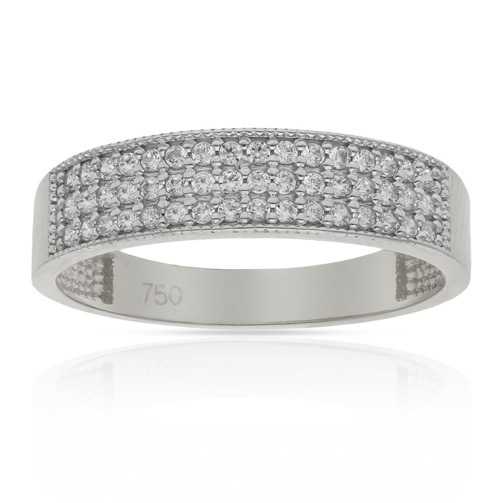 SORTIJA ORO BLANCO 18KL CIRCONITAS