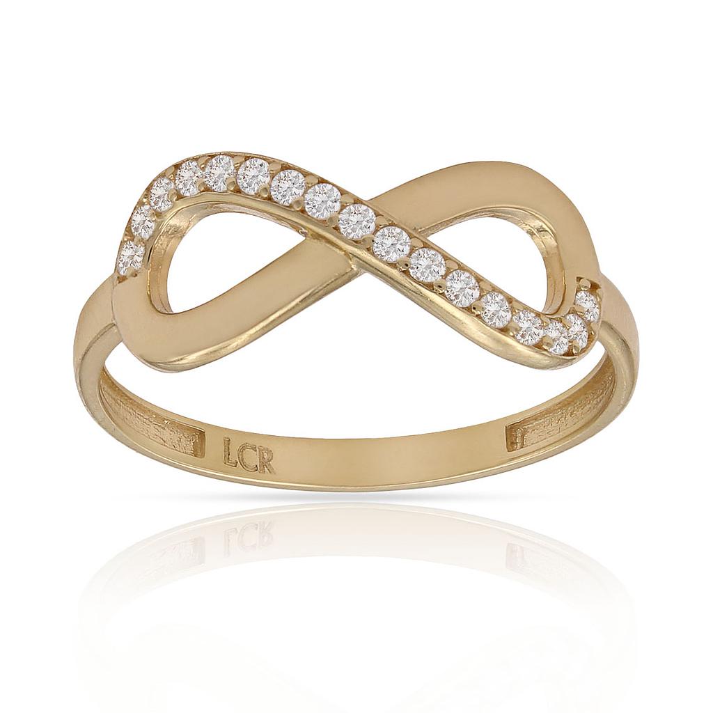 SORTIJA ORO 18KL INFINITO CIRCONITAS