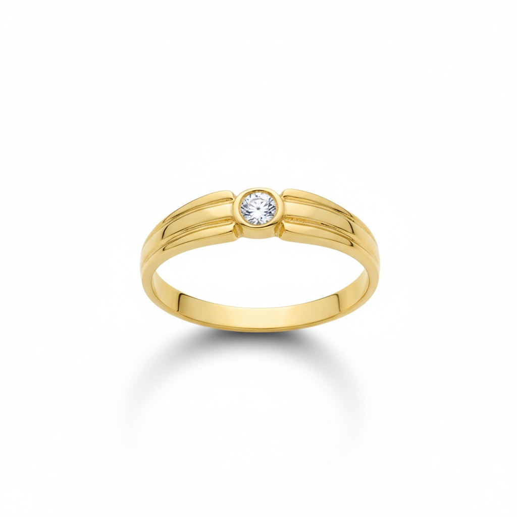 SOLITARIO ORO 18KL CIRCONITA